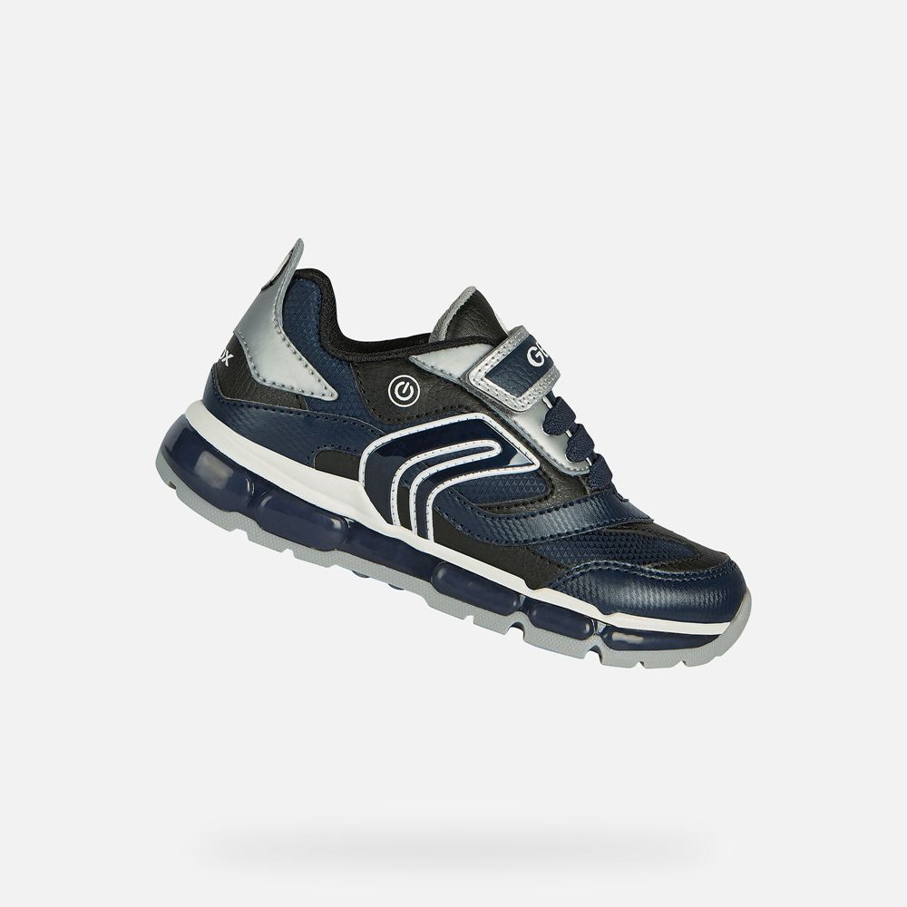 Geox Sneakers Navy/Silver Android - Geox Boys Shoes - YIEHDW650